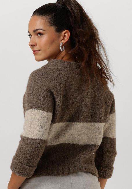 PENN & INK Pull 225 JUMPER STRIPE en marron - large