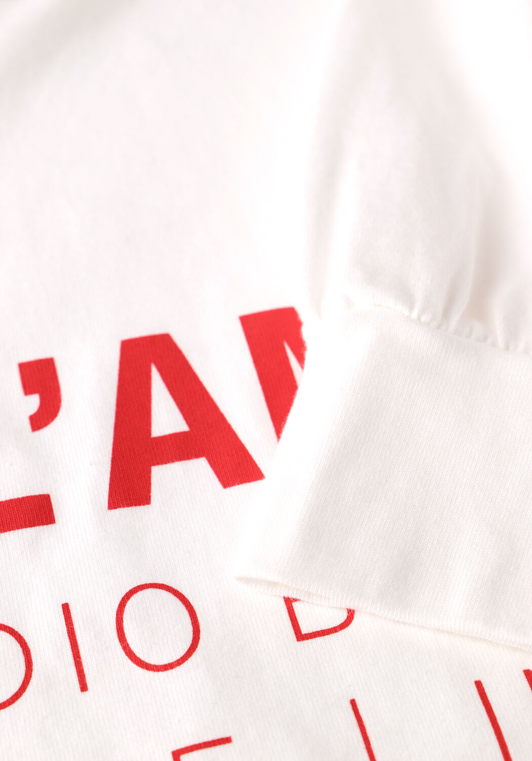 HAUTE L'AMITI&Eacute; STUDIO LS PRINT TEE Blouses Cr&egrave;me - large