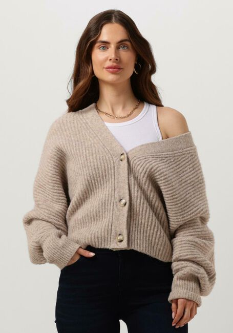 Beige CIRCLE OF TRUST Vest CARA CARDIGAN - large