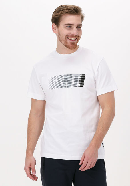 GENTI T-shirt J5055-1236 en blanc - large