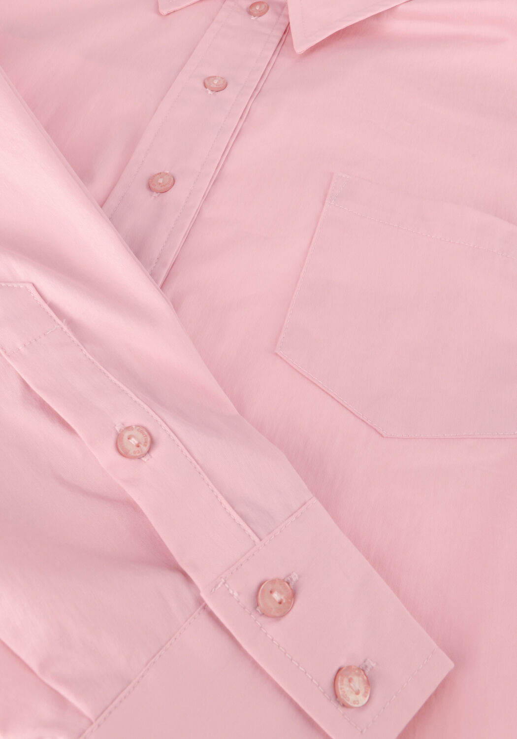Roze CO'COUTURE  COTTON CRISP CROPPED SHIRT - large