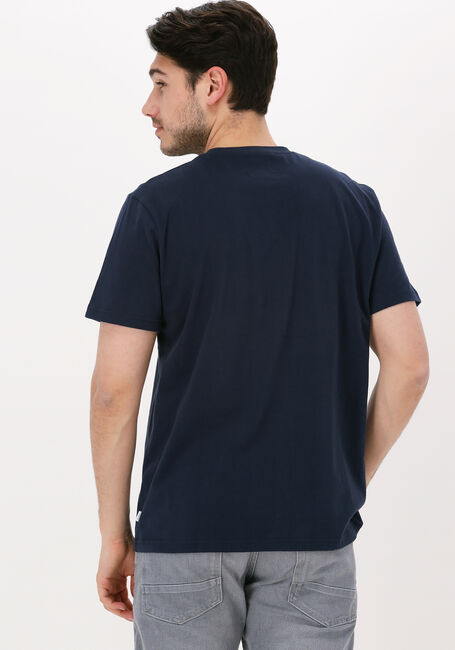 WOODBIRD T-shirt OUR JARVIS PATCH TEE Bleu foncé - large