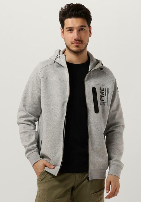 selecteer Lam Of later Lichtgrijze PME LEGEND Jack ZIP JACKET INTERLOCK SWEAT | Omoda