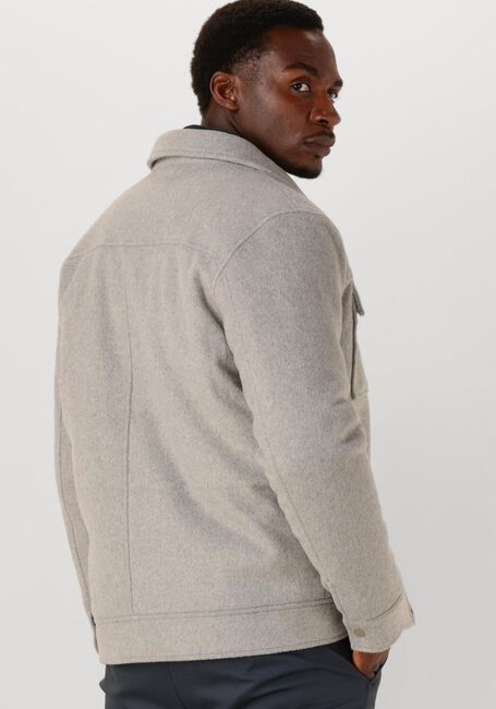 Lichtgrijze DSTREZZED Jack COLTON WOOL JACKET - large