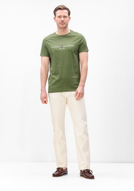 TOMMY HILFIGER T-shirt TOMMY LOGO TEE Olive - large
