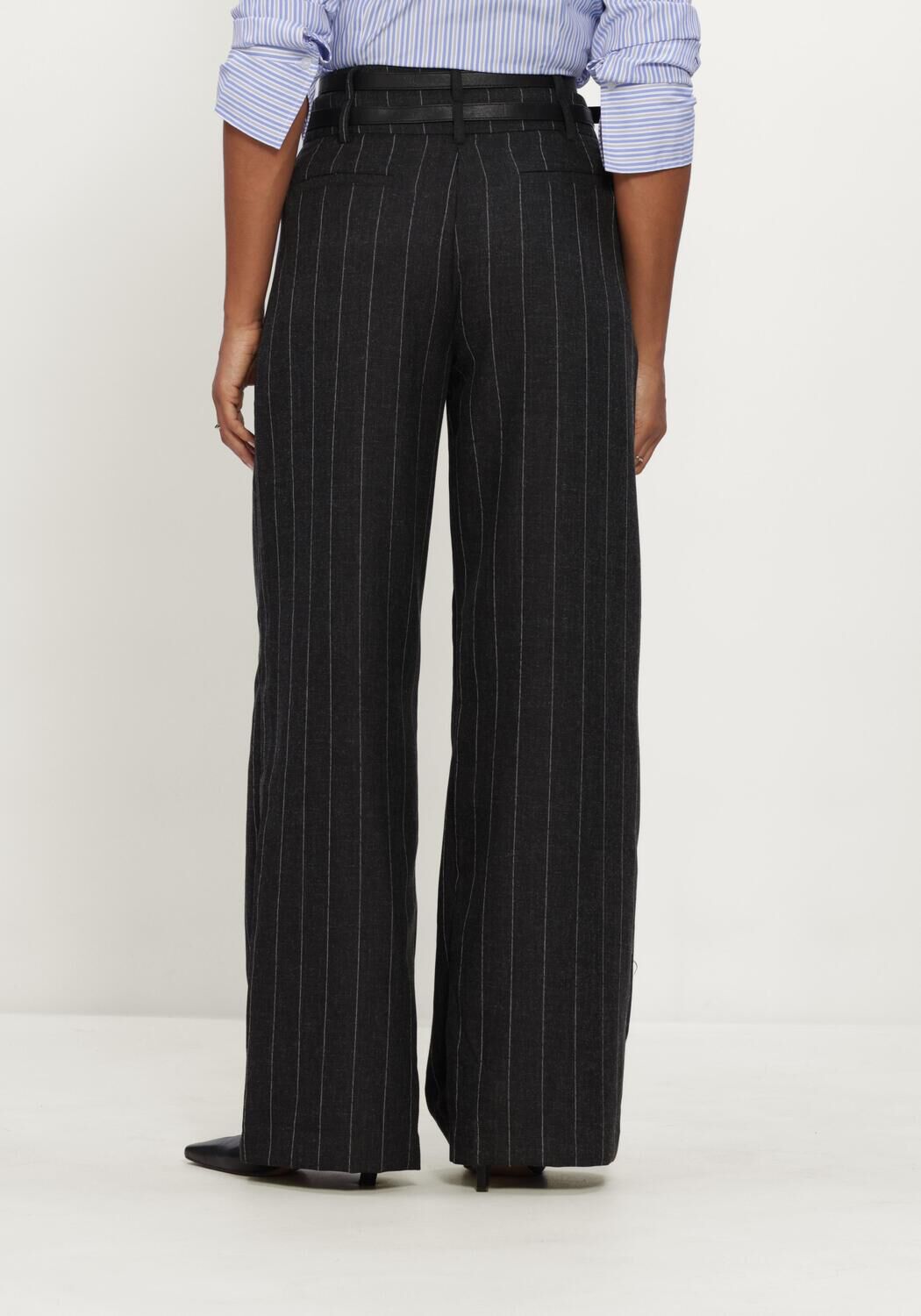 HAUTE L'AMITI&Eacute; Wijde broek IVANNA BELT TALL PANT - large