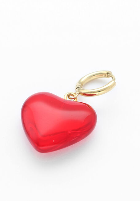 Rode BONNIE STUDIOS Sieraad RED HEART PENDANT - large