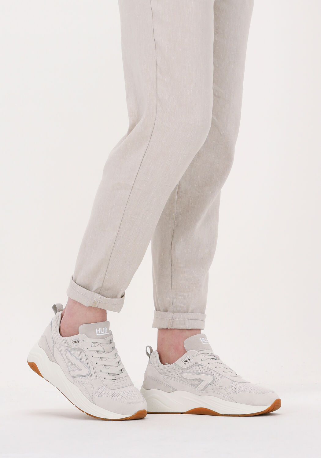 Beige HUB Sneakers GLIDE-Z MEN - large