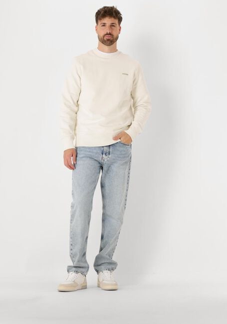 CALVIN KLEIN Pull CALVIN KLEIN LABEL CREW NECK Écru - large