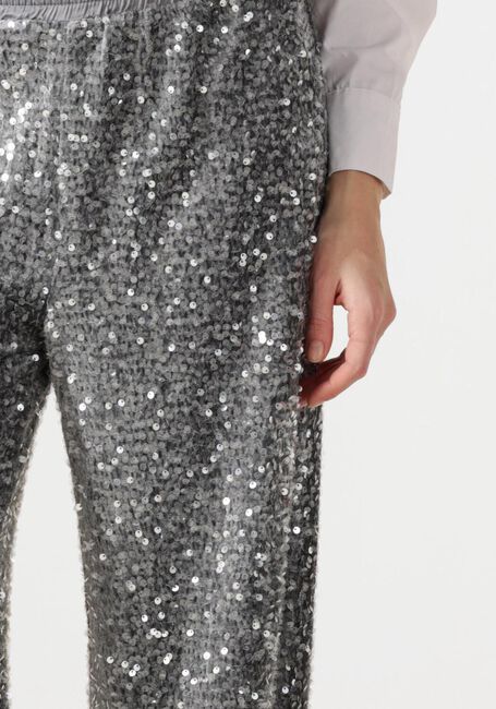 SUMMUM PANTS SEQUINS VELOUR Pantalons en argent - large