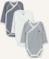Blauwe PETIT BATEAU  3 BODIES NAISS ML Blauwe PETIT BATEAU  3 BODIES NAISS ML - medium