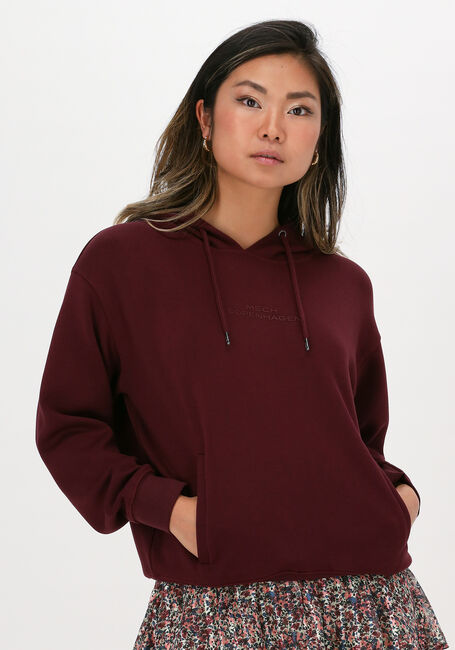 Bordeaux MSCH COPENHAGEN Sweater IMA DS LOGO HOOD SWEATSHIRT - large
