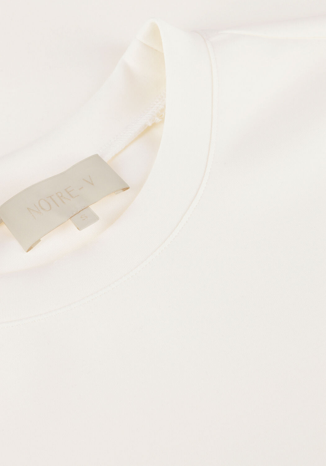 Ecru NOTRE-V T-shirt NV-FLETA - large