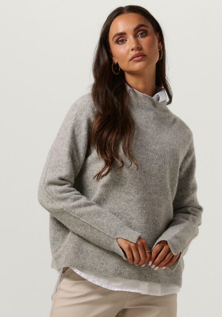 Grijze KNIT-TED Trui KRIS PULLOVER - large