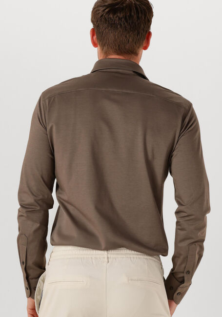 PROFUOMO Chemise classique SHIRT X-CUTAWAY SF JAPANESE KNITTED en marron - large