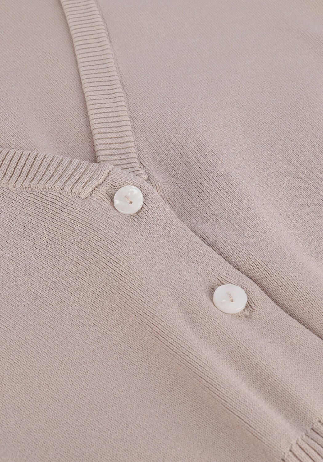 GESTUZ Gilet MATTHEAGZ SS RIB CARDIGANV en beige - large