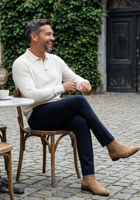 Gebroken wit BOSS BLACK Trui BONO-L - large