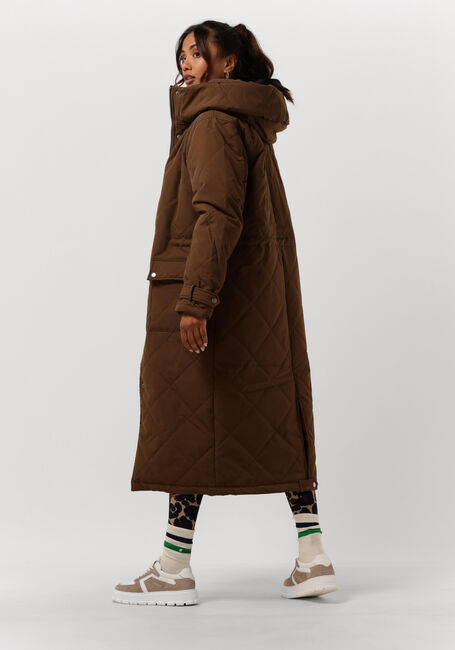 OBJECT Veste matelassé KATIE LONG COAT en marron - large
