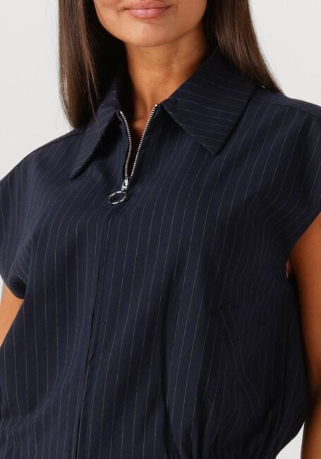 WITHBLACK Gilet WBLVALENTINA STRIPED VEST Bleu foncé - large