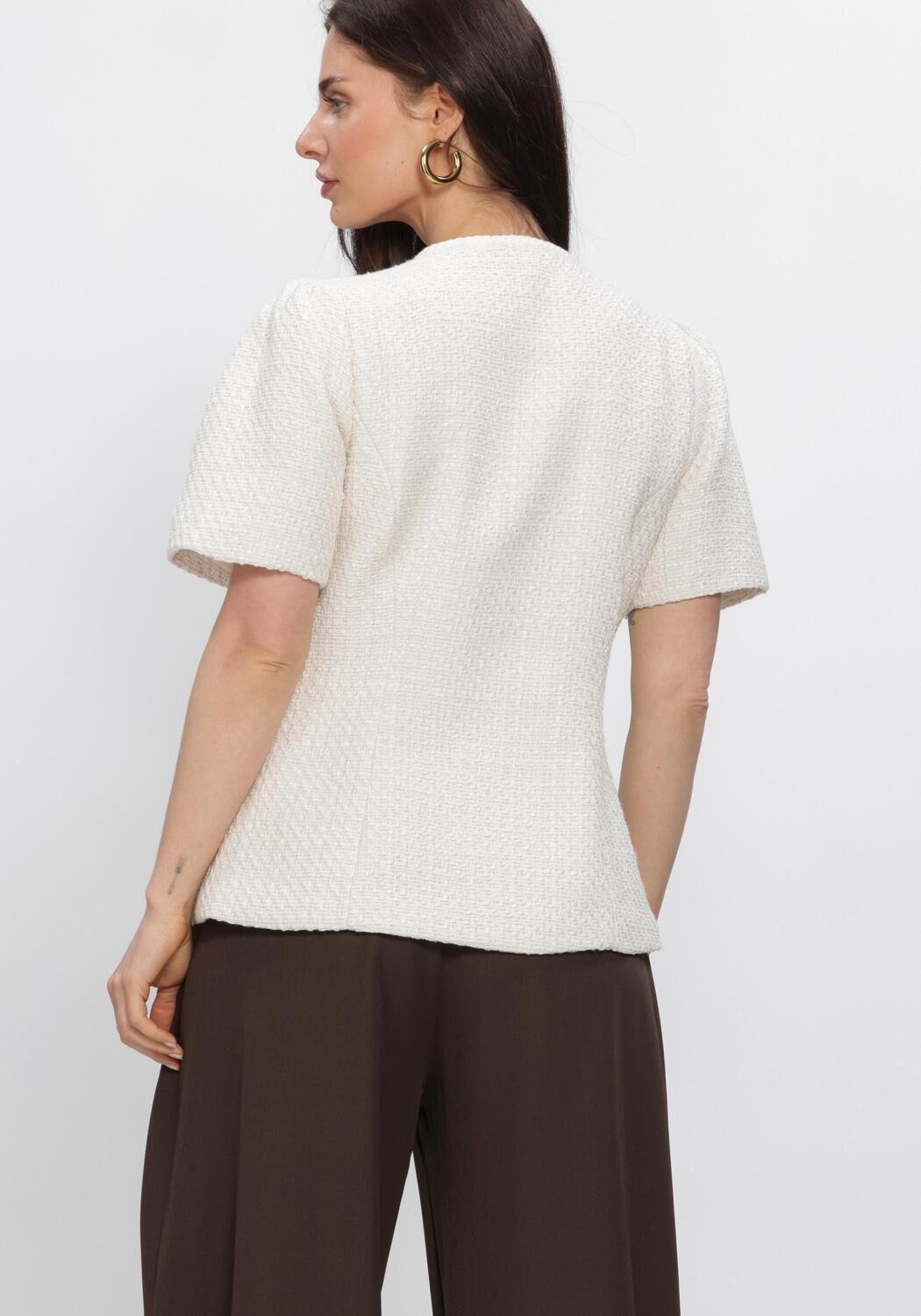 NEO NOIR FAINA BOUCLE BLOUSE Blouses en blanc - large