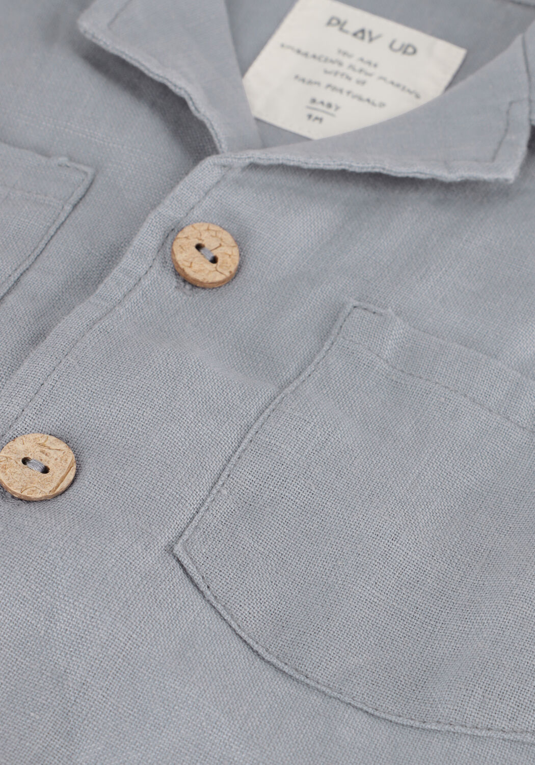 PLAY UP LINEN SHIRT Hauts & T-shirts en bleu - large