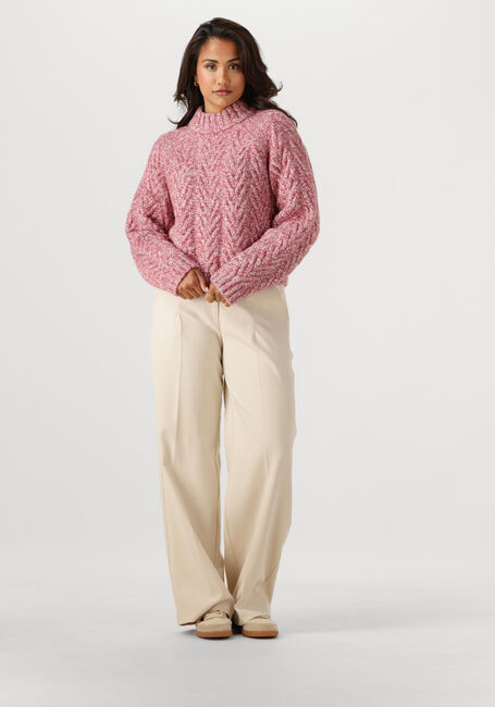 ANOTHER LABEL Pantalon large MOORE PLEATED PANTS en beige - large