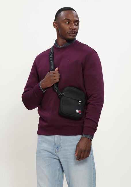 TOMMY JEANS Chandail TJM REG S FLAG CREW EXT Bordeaux - large