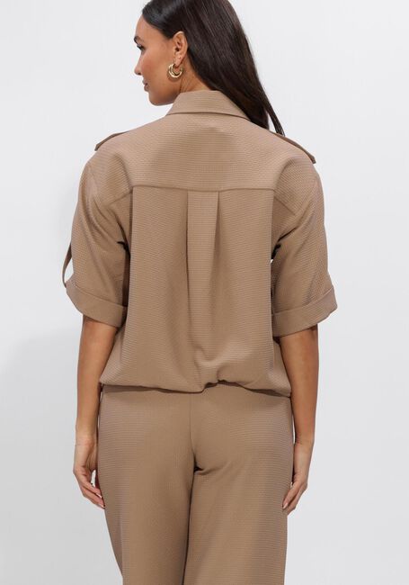 Camel STUDIO ANNELOES  Nellie waffle blouse - large