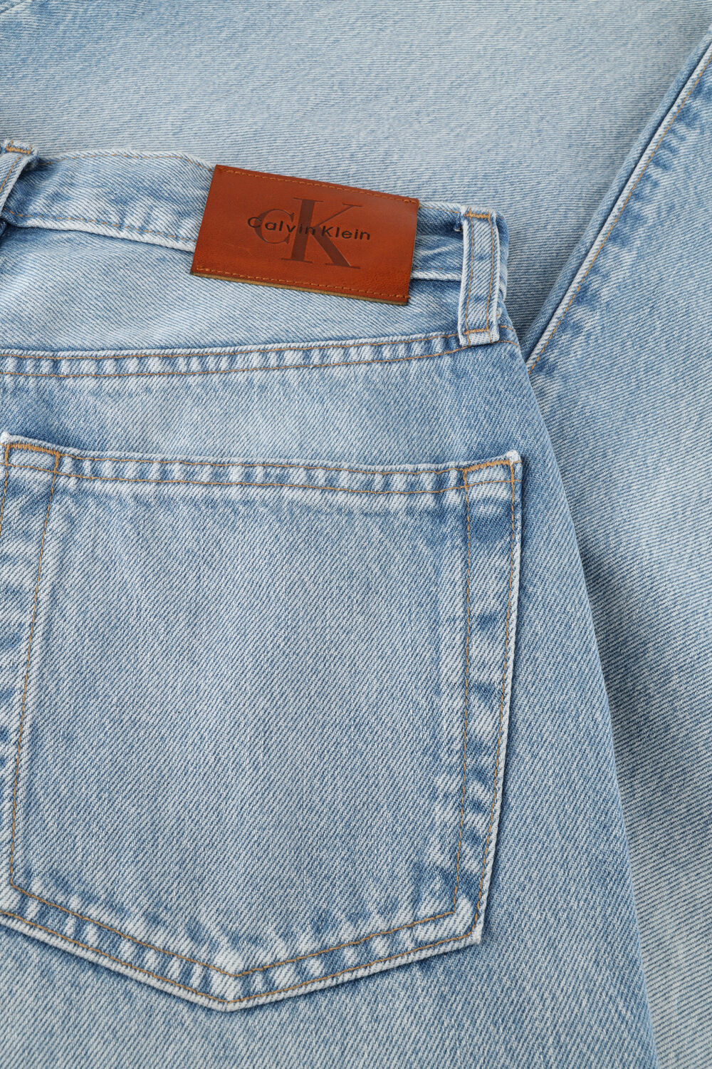 Blauwe CALVIN KLEIN Wide jeans THE WIDE LEG - large