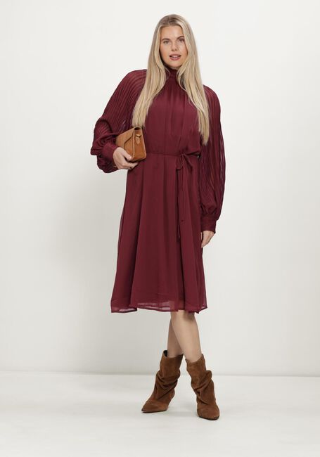 Y.A.S. Robe maxi YASOLERA LS MIDI DRESS S. Bordeaux - large