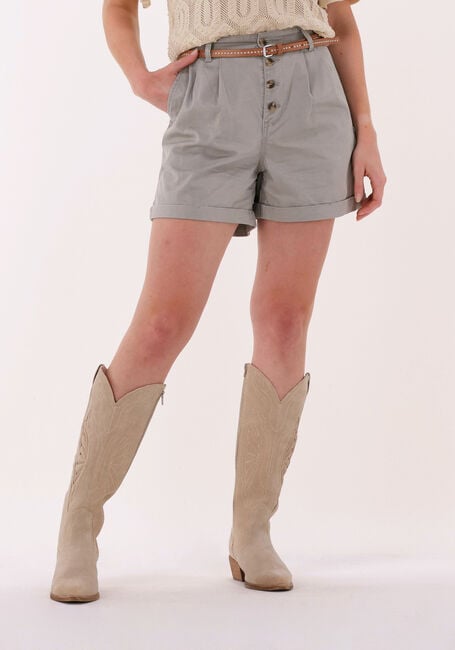 Khaki OBJECT Jeans OCEAN HW TWILL SHORTS - large