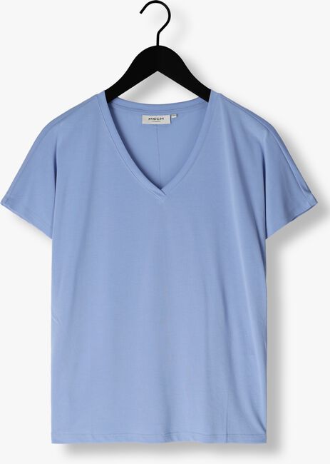 Donkerblauwe MSCH COPENHAGEN T-shirt MSCHFENYA MODAL V NECK TEE - large