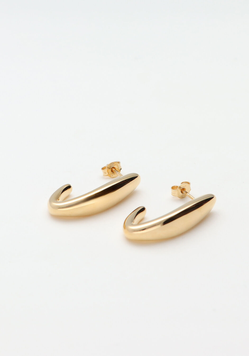 LOTT. GIOIELLI Boucles d'oreilles CL EARRING CURVED OVAL CREOLE S Dor&eacute; - large