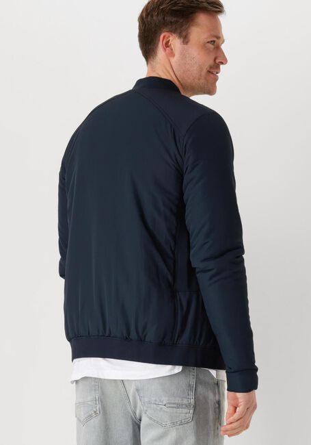Blauwe CAST IRON Jack BOMBER JACKET THROTTLE BARKER - large