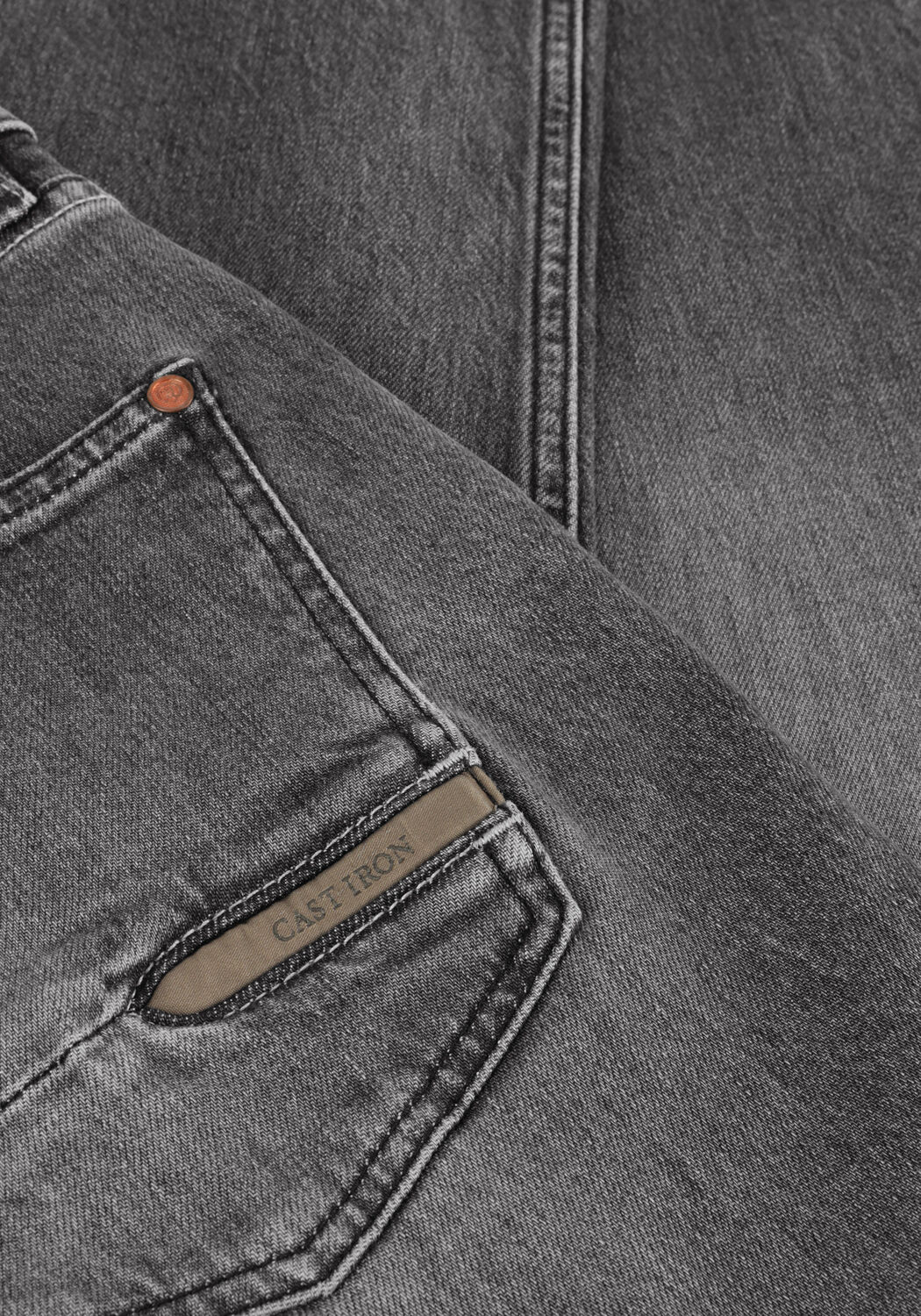 Donkergrijze CAST IRON Slim fit jeans VALVER REGULAR - large
