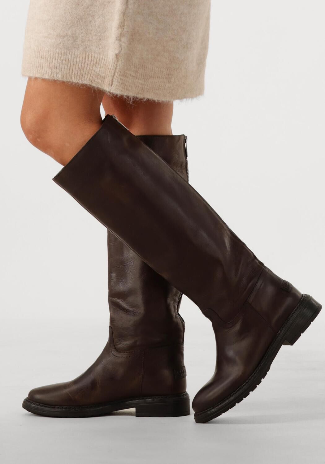 SHABBIES Bottes hautes DUCK TALA en marron - large
