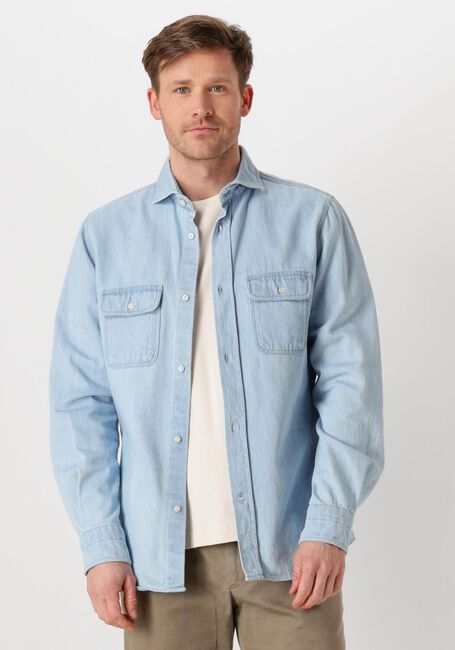 Blauwe PROFUOMO  OVERSHIRT DENIM LIGHT - large