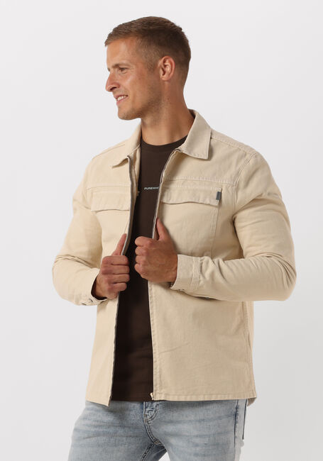 PUREWHITE Surchemise TWILL OVERSHIRT WITH ZIPPER AND TWO FRONT POCKETS Écru - large