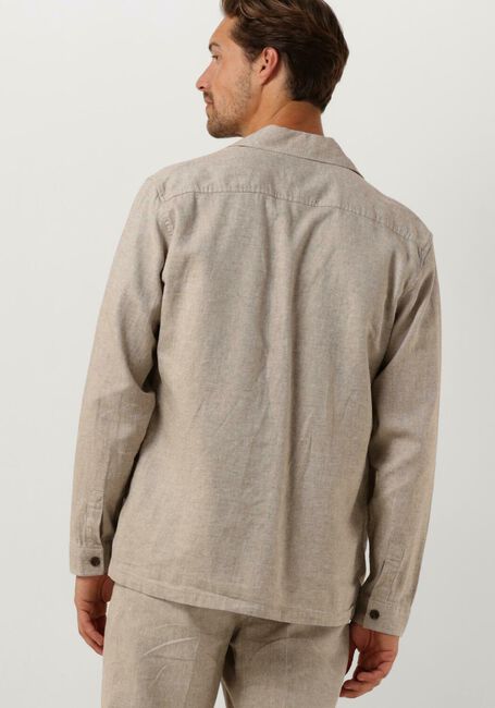 PROFUOMO Surchemise OVERSHIRT CO/LINEN BEIGE en beige - large