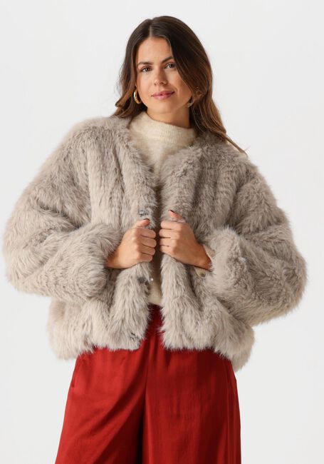 DRYKORN Manteau en fausse fourrure KILCHURN Sable - large