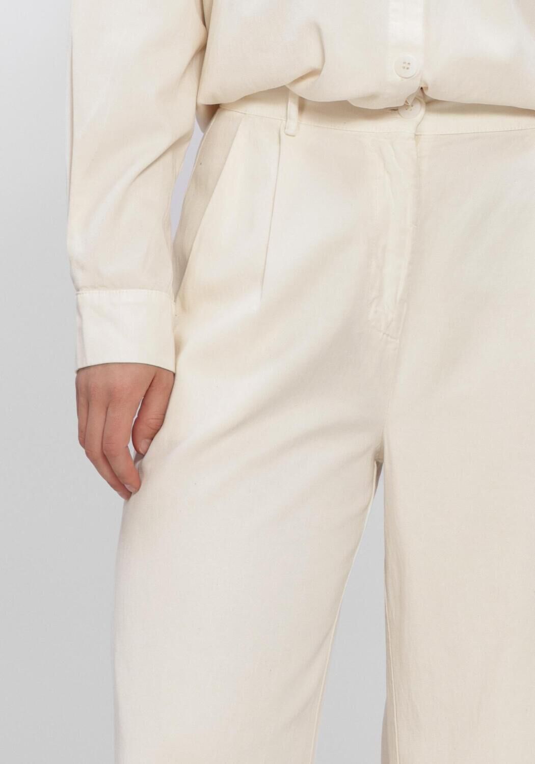 Ecru SIMPLE Broeken/jumpsuits TROUSER - large