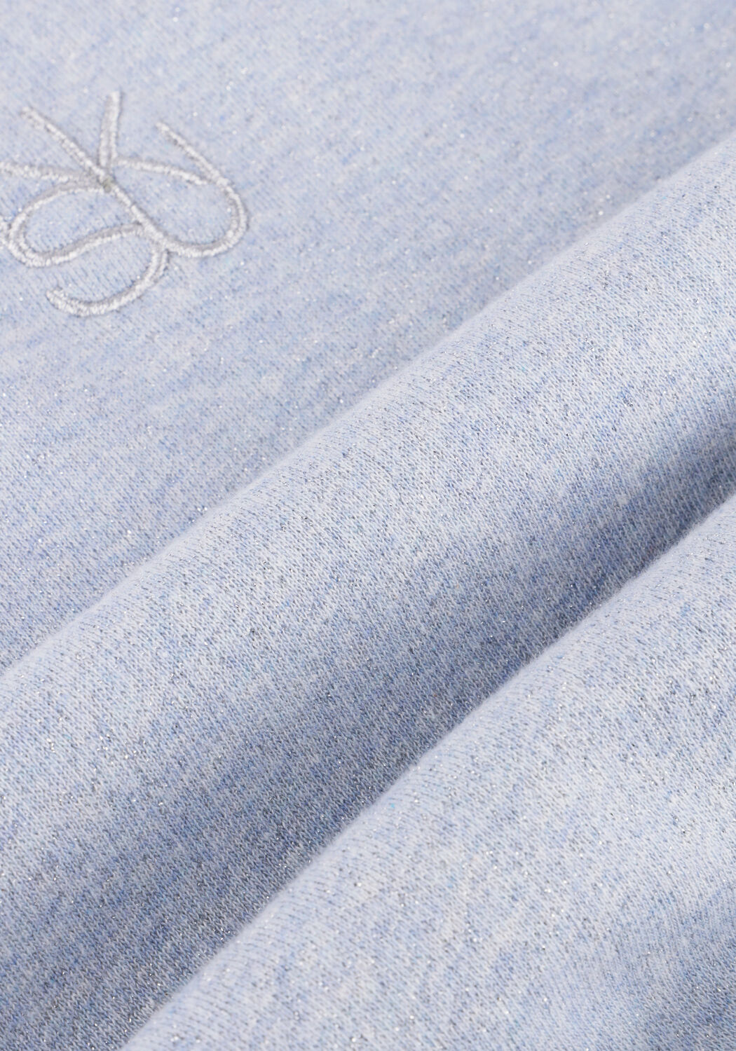 Blauwe NUKUS Trui ROOS PULLOVER LUREX - large