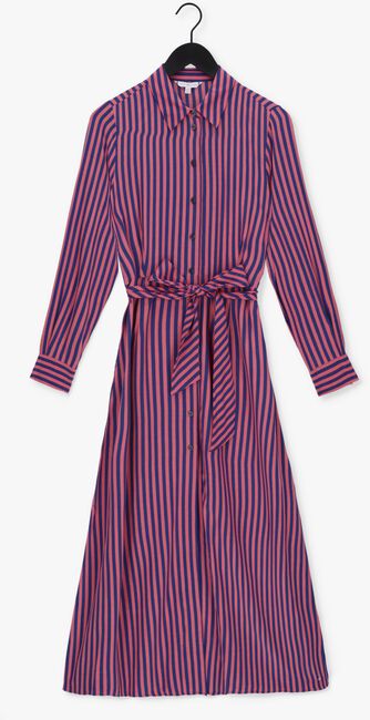 TOMMY HILFIGER Robe maxi VISCOSE LONG SHIRT DRESS LS en rose - large