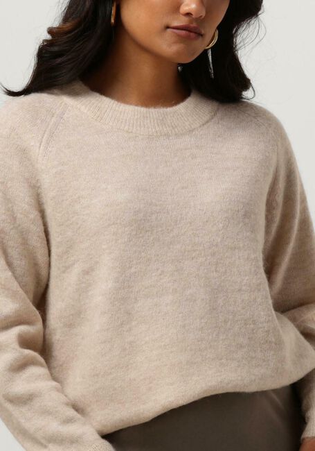 SELECTED FEMME Pull LULU LS KNIT O-NECK B en beige - large