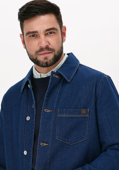 Blauwe SCOTCH & SODA Overshirt DENIM OVERSHIRT WITH TRUCKER D - large