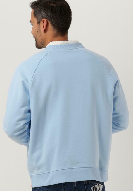 SCOTCH & SODA Chandail UNISEX CREWNECK SWEATSHIRT IN ORGANIC COTTON Bleu clair - large