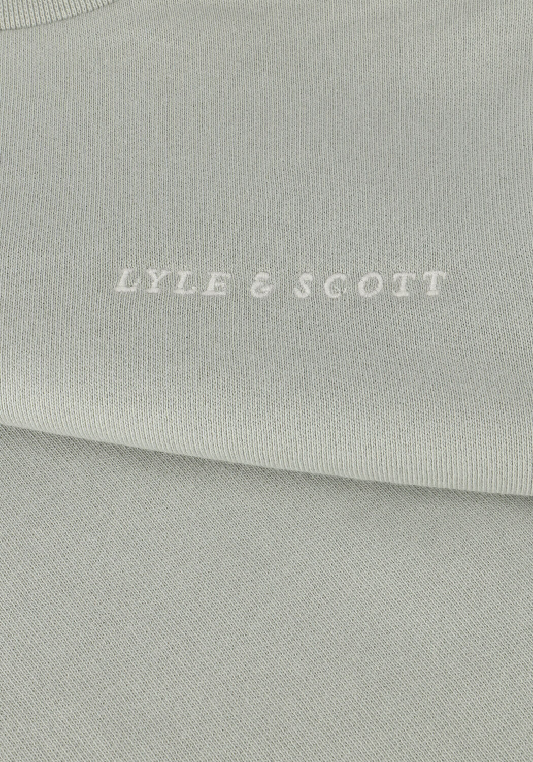Grijze LYLE & SCOTT Trui SCRIPT EMBROIDERED SWEATSHIRT - large