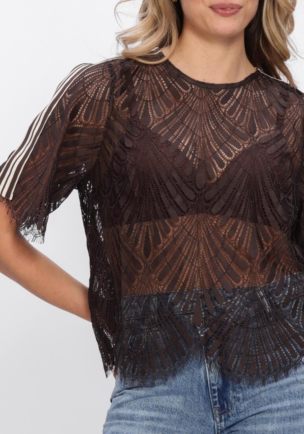 CO'COUTURE LETICC LACE BLOUSE Blouses en marron - large