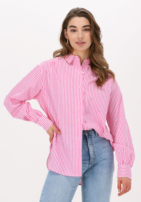Roze SCOTCH & SODA Blouse OVERSIZED FIT CRISPY COTTON BEACH SHIRT - large
