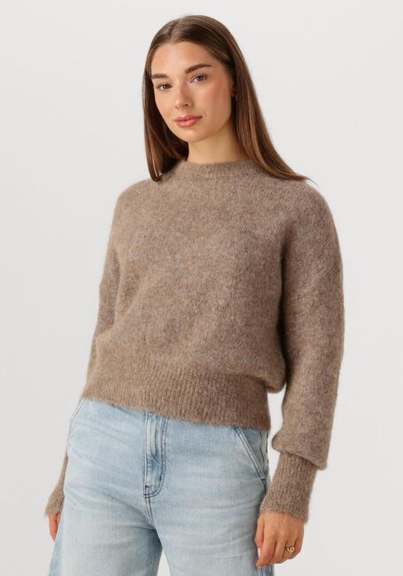 Taupe BY-BAR Trui SONNY NATURAL PULLOVER - large